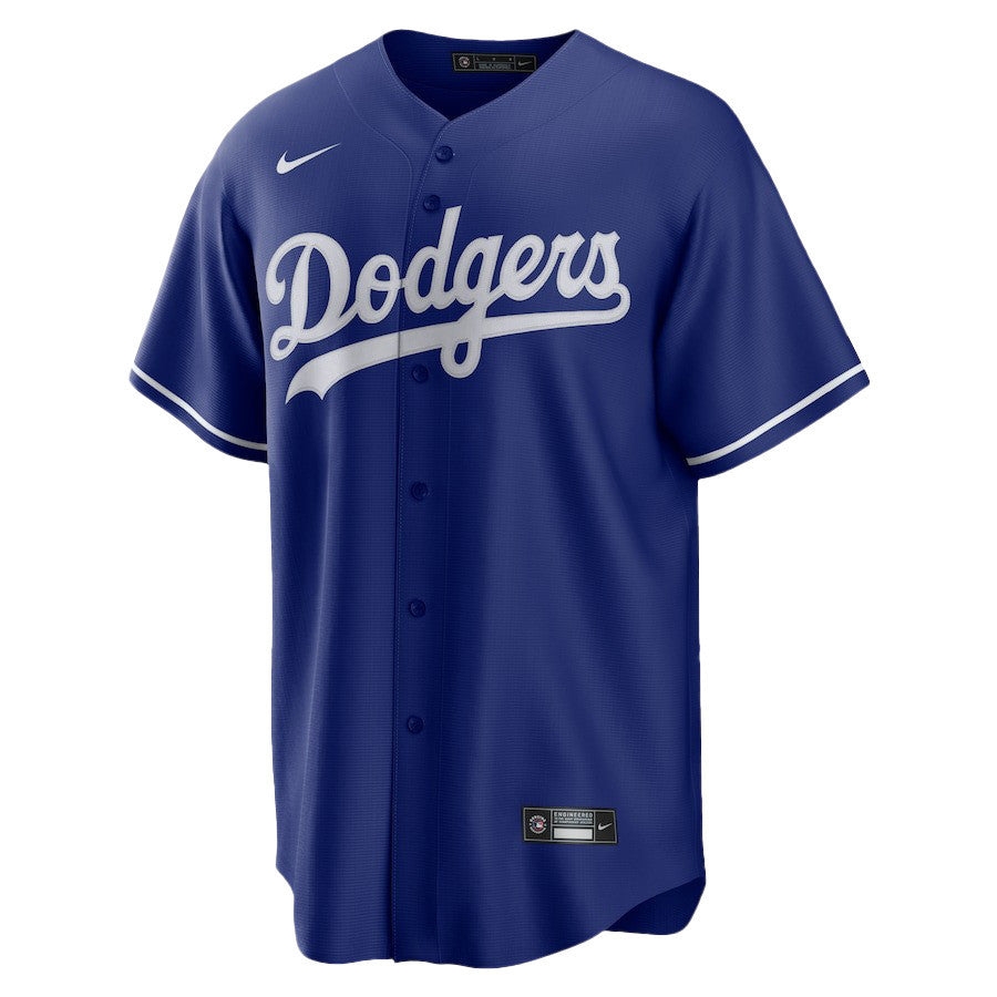 Mookie Betts 50 Los Angeles Dodgers Signed Cartoon 2023 Alternate Player Men Jersey - Royal
