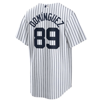 Jasson Dominguez 89 New York Yankees Home Men Jersey - White