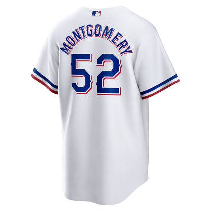 Jordan Montgomery 52 Texas Rangers Home Men Jersey - White