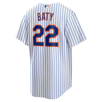 Brett Baty 22 New York Mets Men Jersey - White
