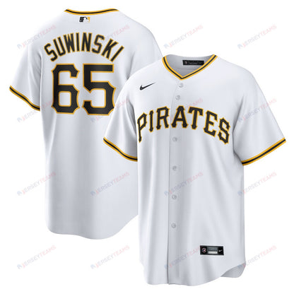 Jack Suwinski 65 Pittsburgh Pirates Home Men Jersey - White
