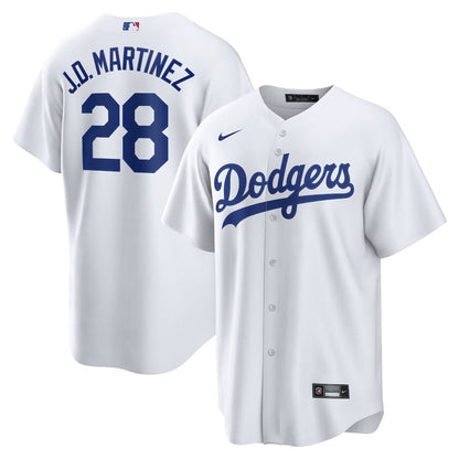 J.D. Martinez 28 Los Angeles Dodgers Home Men Jersey - White