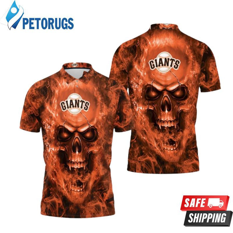 San Francisco Giants Skull Printed Polo Shirt