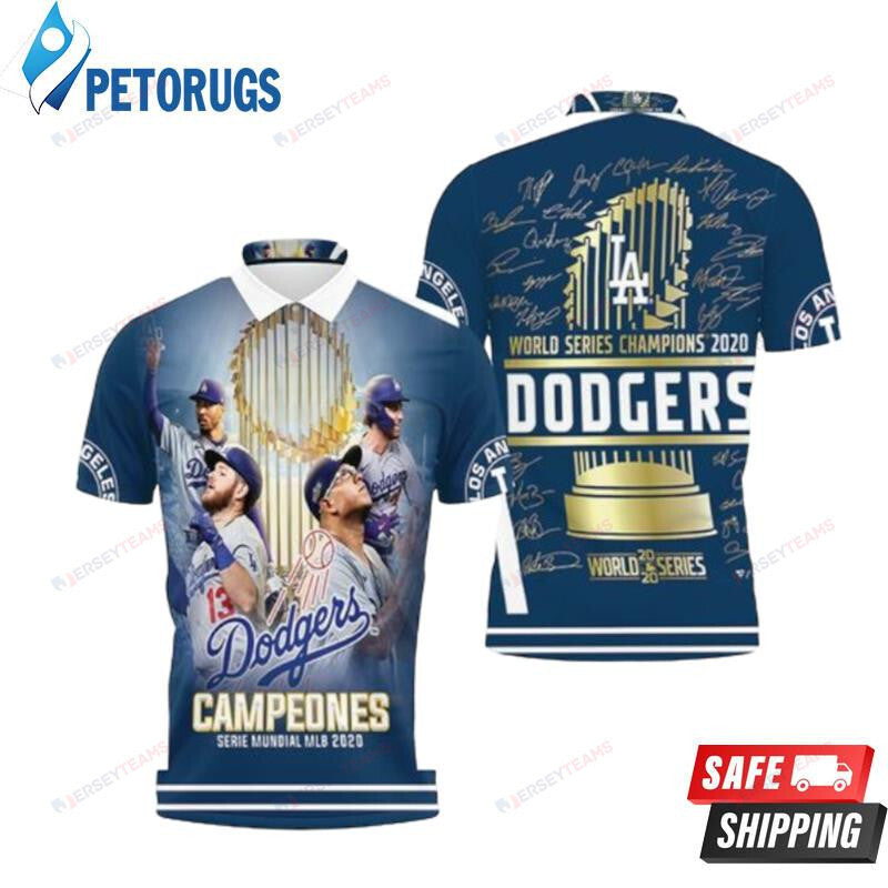 Los Angeles Dodgers Campeones Serie Mundial 2020 Printed Polo Shirt