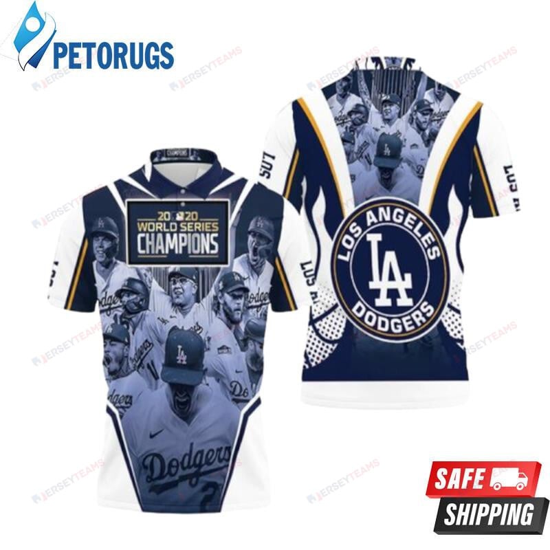 Los Angeles Dodgers World Series Champions Baseball Printed Polo Shirt