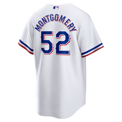 Jordan Montgomery 52 Texas Rangers 2023 World Series Stitched Baseball Jersey - White