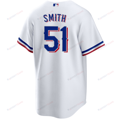 Will Smith 51 Texas Rangers 2023 World Series Stitched Baseball Jersey - White