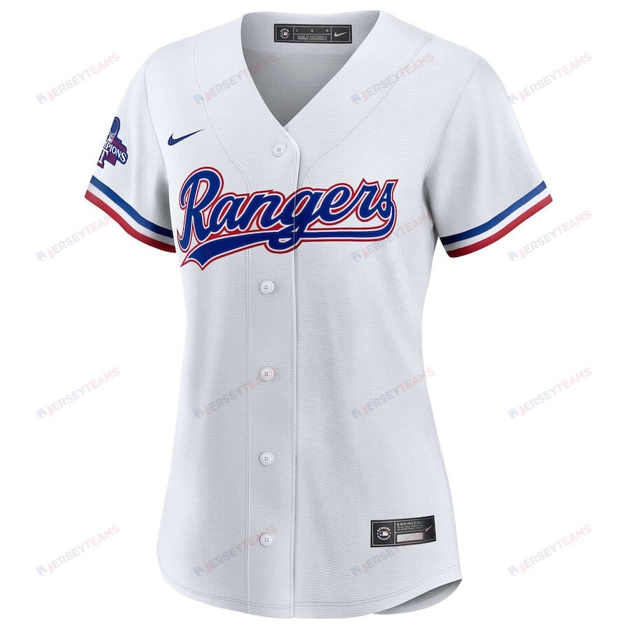Jonah Heim 28 Texas Rangers Home 2023 World Series Champions Women Jersey - White