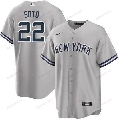 Juan Soto 22 New York Yankees Road Men Jersey – Gray