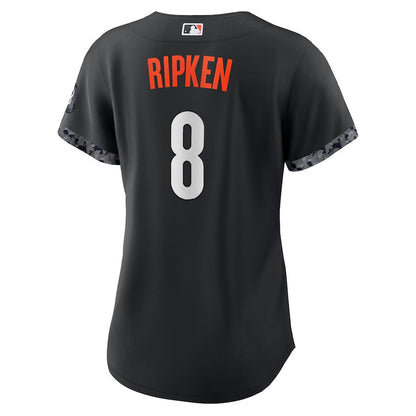 Cal Ripken 8 Baltimore Orioles 2023 City Connect Women Jersey - Black