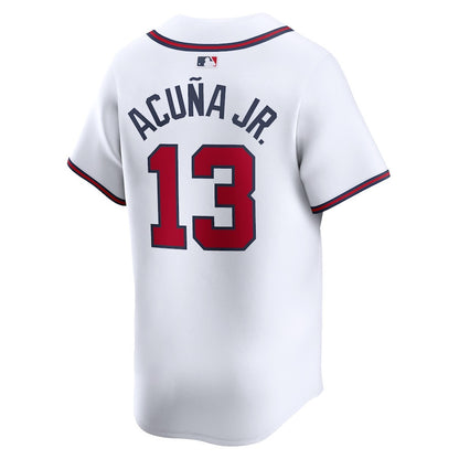 Ronald Acuña Jr. 13 Atlanta Braves Home Limited Player Men Jersey - White