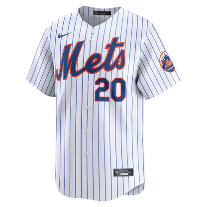Pete Alonso 20 New York Mets Home Limited Player Men Jersey - White