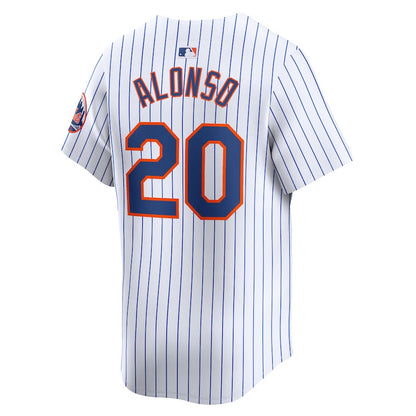 Pete Alonso 20 New York Mets Home Limited Player Men Jersey - White