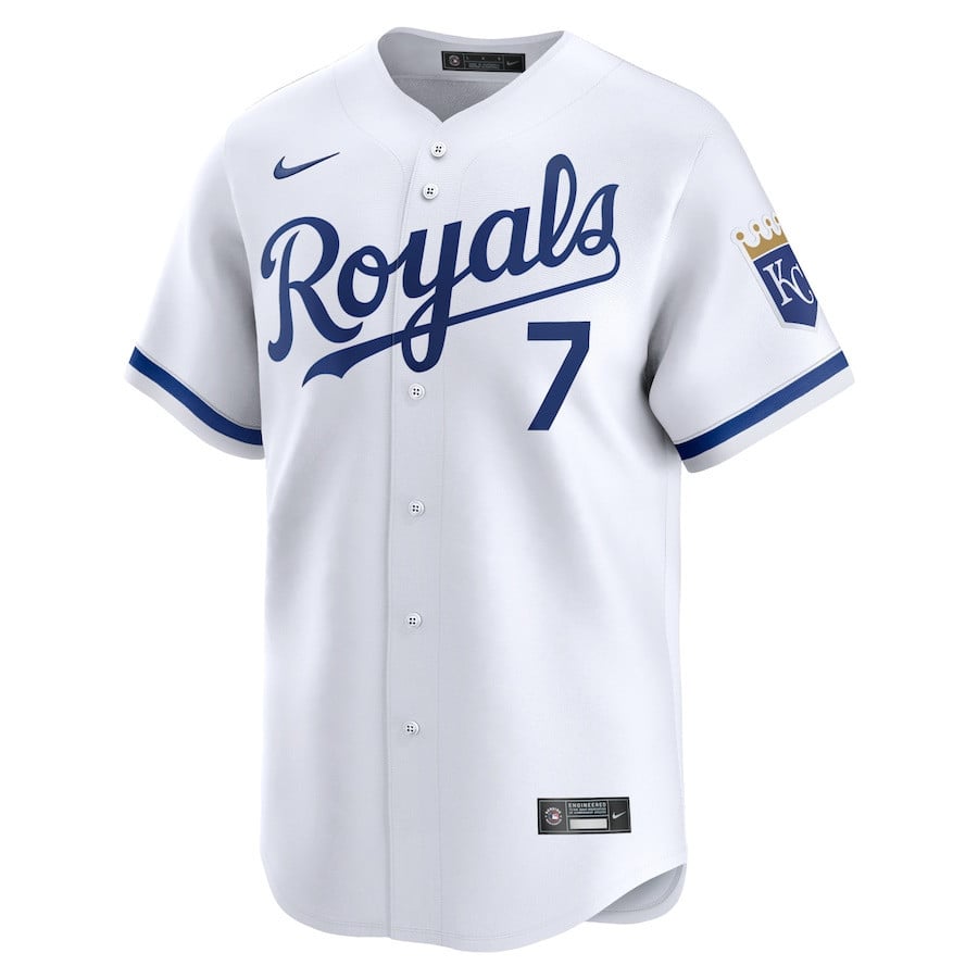 Bobby Witt Jr. 7 Kansas City Royals Home Limited Player Men Jersey - White