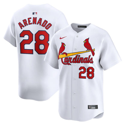 Nolan Arenado 28 St. Louis Cardinals Home Limited Player Men Jersey - White