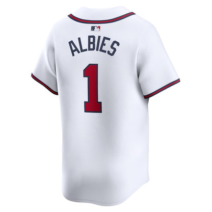 Ozzie Albies 1 Atlanta Braves Home Limited Player Men Jersey - White