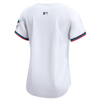 Miami Marlins Women's Home Limited Jersey - White