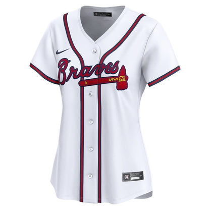 Ronald Acuna 13 Atlanta Braves Women's Home Limited Player Jersey - White