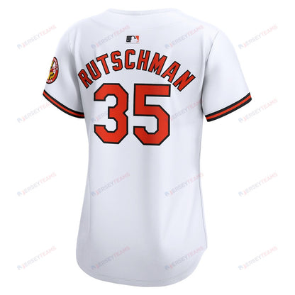 Adley Rutschman 35 Baltimore Orioles Women Home Limited Player Jersey - White