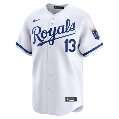 Salvador Perez 13 Kansas City Royals Home Limited Player Men Jersey - White