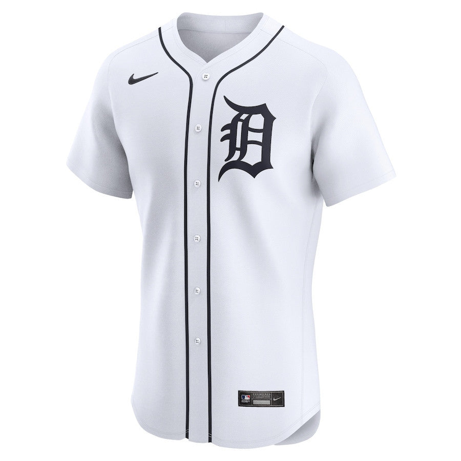 Andy Ibanez 77 Detroit Tigers Home Elite Player Men Jersey - White