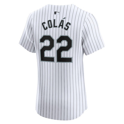 Oscar Colas 22 Chicago White Sox Home Elite Player Men Jersey - White