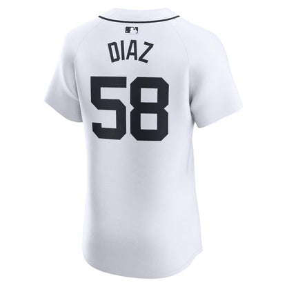 Miguel Diaz 58 Detroit Tigers Home Elite Player Men Jersey - White
