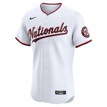 Luis Garcia 2 Washington Nationals Home Elite Player Men Jersey - White