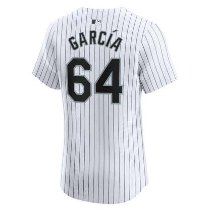 Deivi Garcia 64 Chicago White Sox Home Elite Player Men Jersey - White