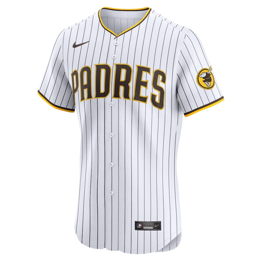 Enyel De Los Santos 62 San Diego Padres Home Elite Player Men Jersey - White