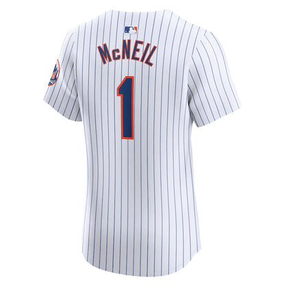 Jeff McNeil 1 New York Mets Home Elite Player Men Jersey - White