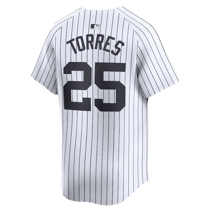 Gleyber Torres 25 New York Yankees Home Limited Player Men Jersey - White