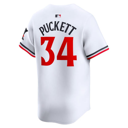 Kirby Puckett 34 Minnesota Twins Home Limited Player Men Jersey - White