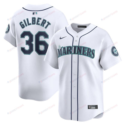 Logan Gilbert 36 Seattle Mariners Home Limited Player Men Jersey - White