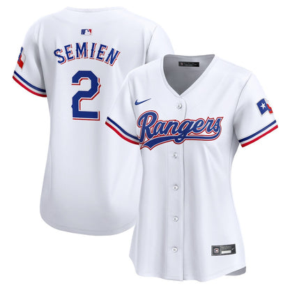 Marcus Semien 2 Texas Rangers Women Home Limited Player Jersey - White