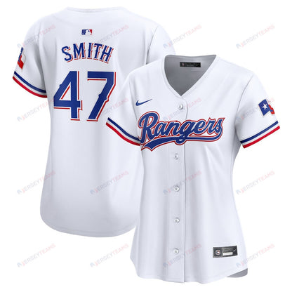 Josh H. Smith 47 Texas Rangers Women Home Limited Player Jersey - White