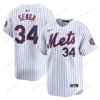 Kodai Senga 34 New York Mets Home Limited Player Men Jersey - White