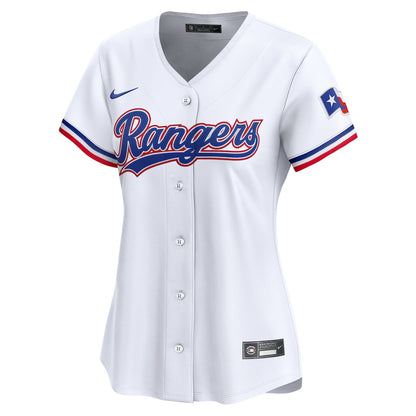 Mitch Garver 18 Texas Rangers Women Home Limited Player Jersey - White