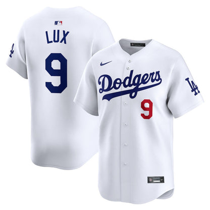 Gavin Lux 9 Los Angeles Dodgers Home Limited Player Men Jersey - White