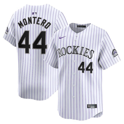 Elehuris Montero 44 Colorado Rockies Home Limited Player Men Jersey - White