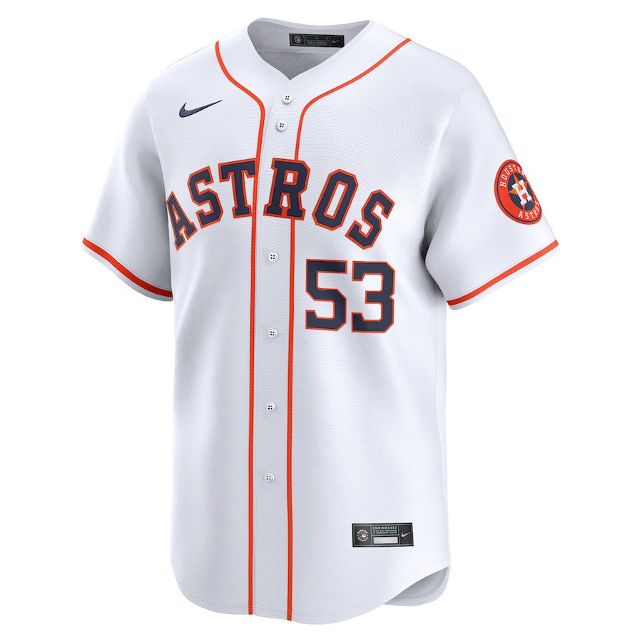 Cristian Javier 53 Houston Astros Home Limited Player Men Jersey - White