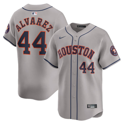Yordan Alvarez 44 Houston Astros Away Limited Player Men Jersey - Gray