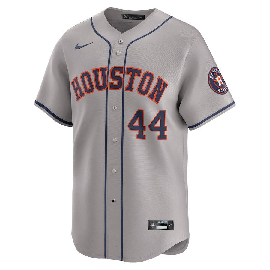 Yordan Alvarez 44 Houston Astros Away Limited Player Men Jersey - Gray