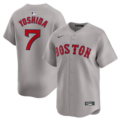 Masataka Yoshida 7 Boston Red Sox Away Limited Player Men Jersey - Gray