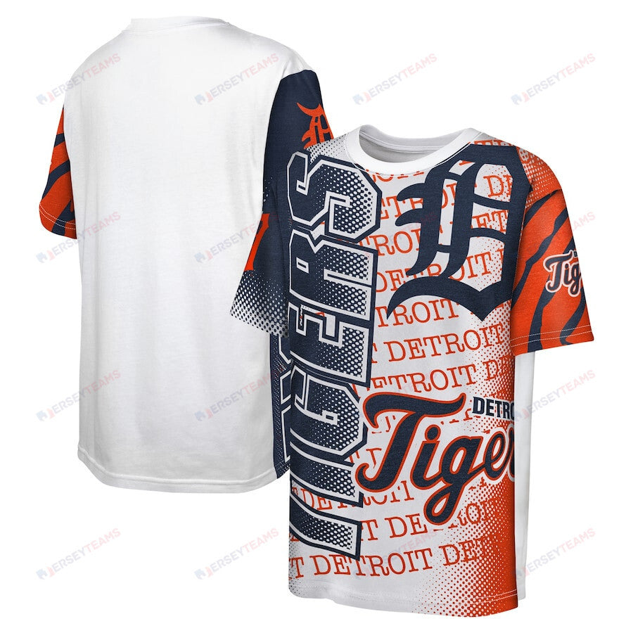 Detroit Tigers Impact Hit Bold T-Shirt - White