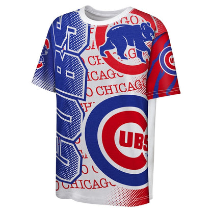 Chicago Cubs Impact Hit Bold T-Shirt - White