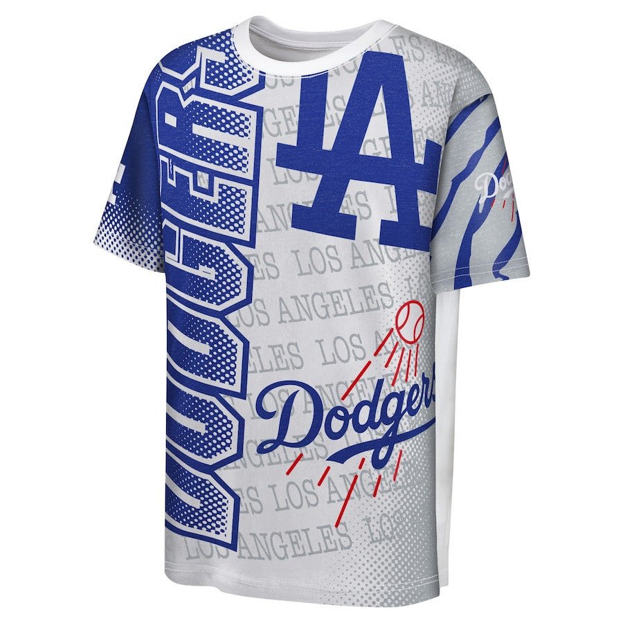 Los Angeles Dodgers Impact Hit Bold T-Shirt - White