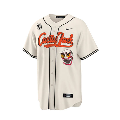 CJ Stroud 7 Houston Astros Cactus Jack Cream Jersey - Men