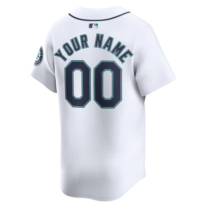 Seattle Mariners Home Limited Custom YOUTH Jersey - White