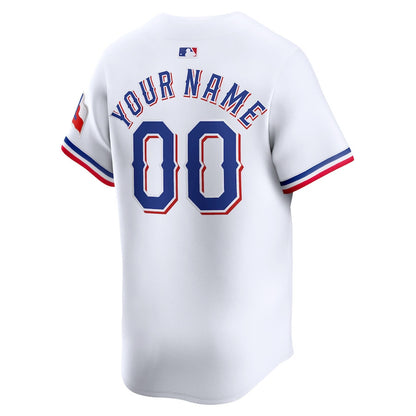 Texas Rangers Home Limited Custom YOUTH Jersey - White